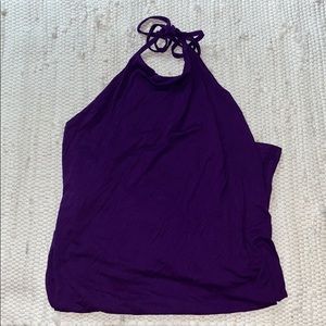 Purple Halterneck Bodycon Dress